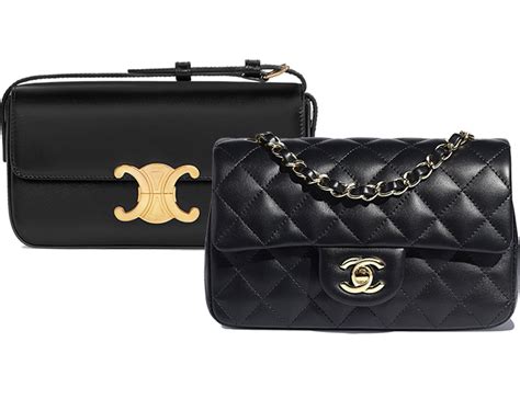 celine vs chanel handbags|chanel celine logo.